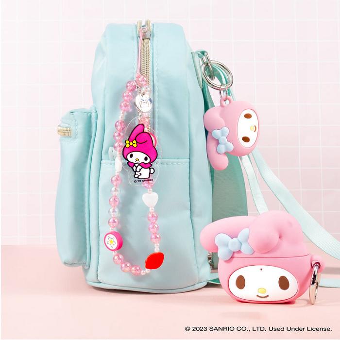 Hello Kitty My Melody Beaded Charm Mobile Phone Wrist Strap Roz | RO_HK48935