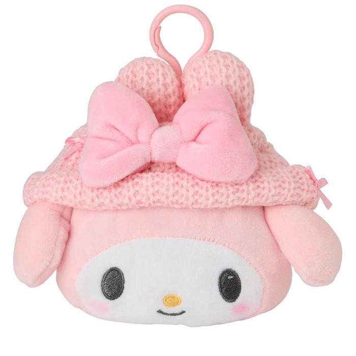 Hello Kitty My Melody Cozy Cap Mascot Clip Pouch Roz | RO_HK69711