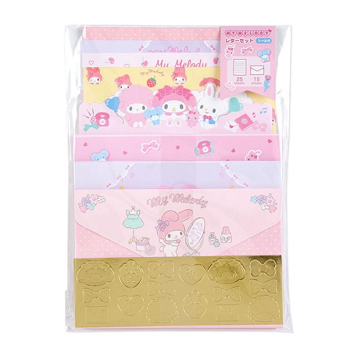 Hello Kitty My Melody Deluxe Letter Set Roz | RO_HK73807