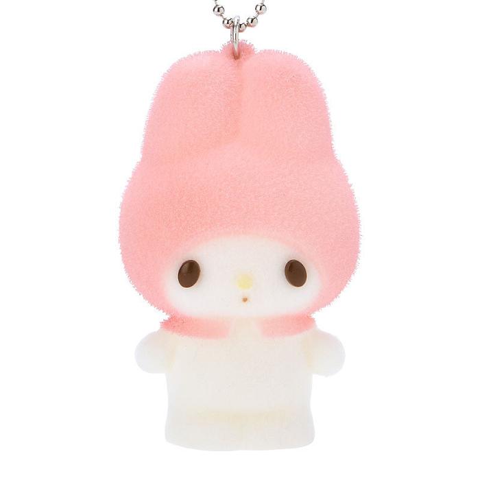 Hello Kitty My Melody Flocked Keychain Mascot Roz | RO_HK85336