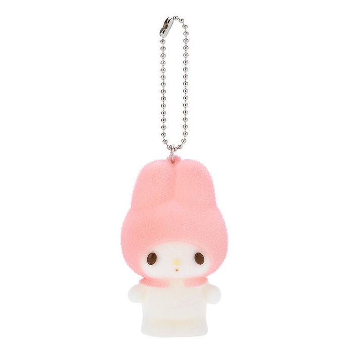 Hello Kitty My Melody Flocked Keychain Mascot Roz | RO_HK85336