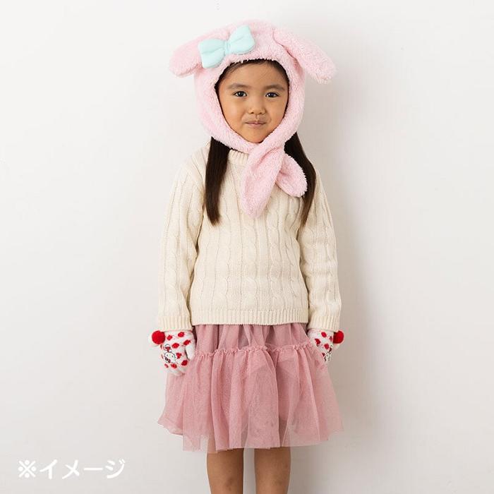 Hello Kitty My Melody Kids Hooded Wrap Scarf Roz | RO_HK90515