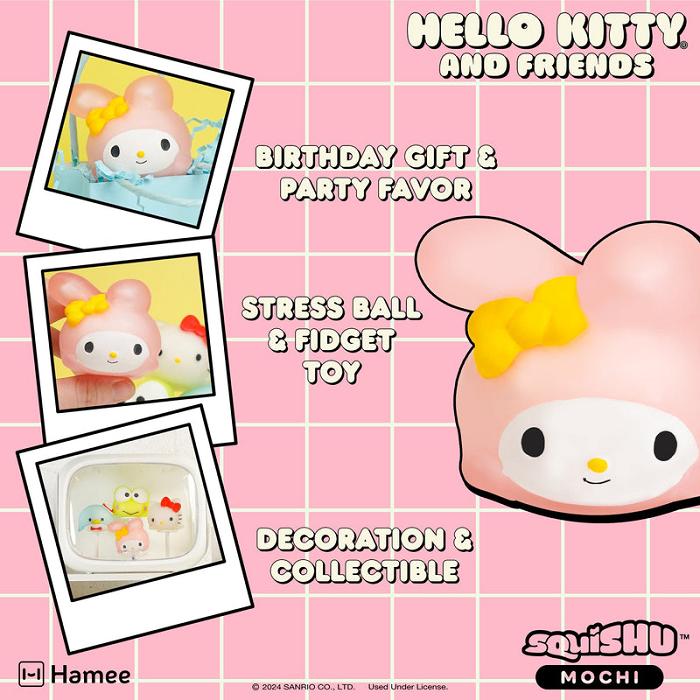 Hello Kitty My Melody Mochi SquiSHU (Series 2) Roz | RO_HK86176