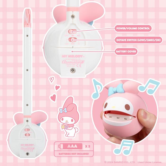 Hello Kitty My Melody Otamatone Musical Toy Roz | RO_HK39526