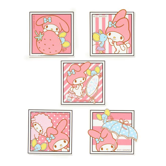 Hello Kitty My Melody Photo Big Sticker Pack Roz | RO_HK73665