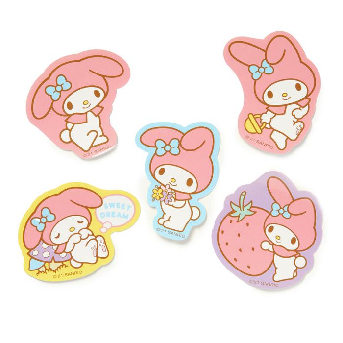 Hello Kitty My Melody Sayings Big Sticker Pack Roz | RO_HK98815