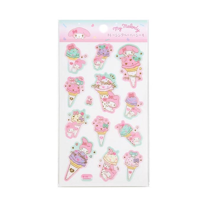 Hello Kitty My Melody Sticker Sheet (Ice Cream Party Series) Roz | RO_HK29695