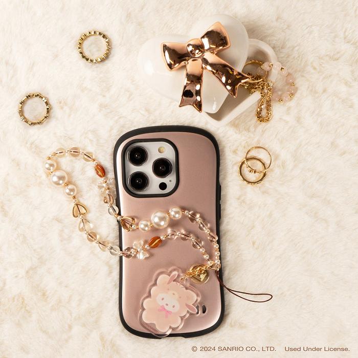 Hello Kitty Pochacco Latte Bear Beaded Charm Mobile Phone Wrist Strap Albi | RO_HK81489