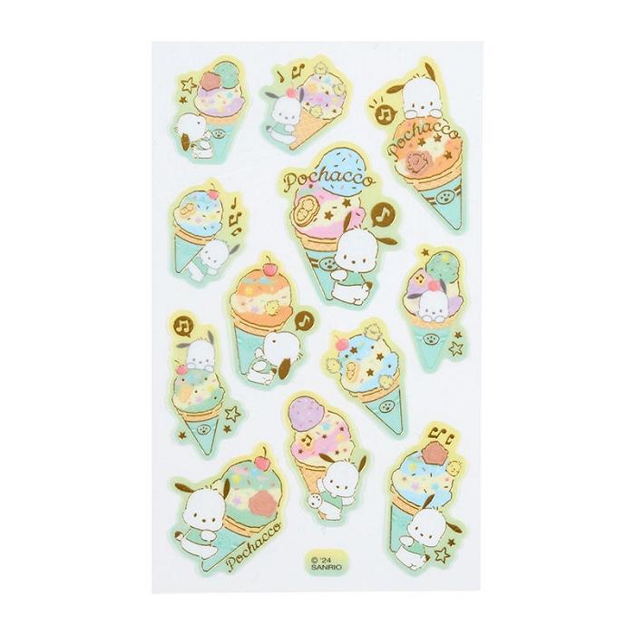 Hello Kitty Pochacco Sticker Sheet (Ice Cream Party Series) Galbeni | RO_HK82687