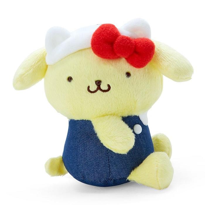 Hello Kitty Pompompurin Mascot Keychain Plush (Hello, Everyone! Series) Galbeni Albastri | RO_HK10017