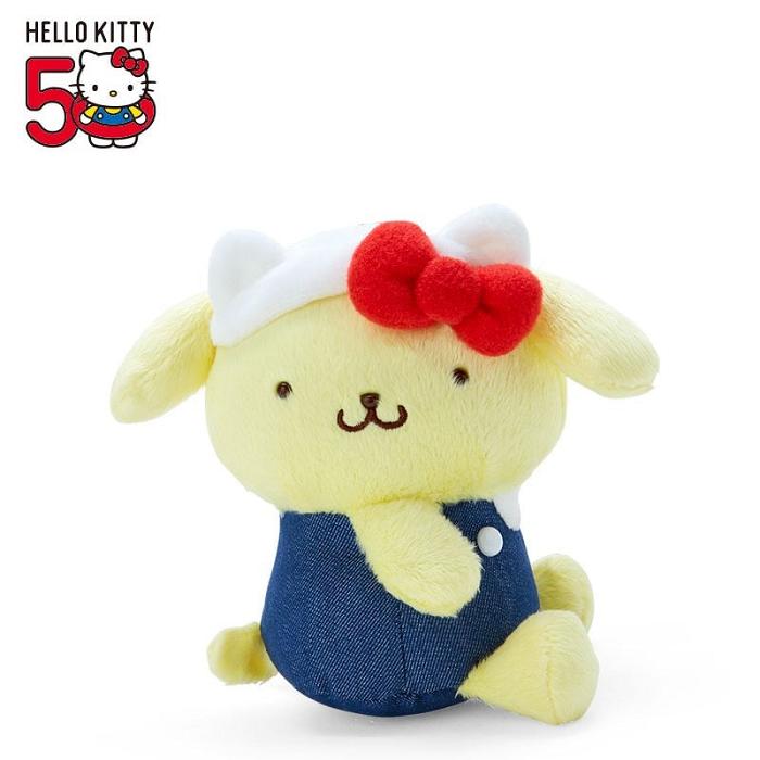 Hello Kitty Pompompurin Mascot Keychain Plush (Hello, Everyone! Series) Galbeni Albastri | RO_HK10017