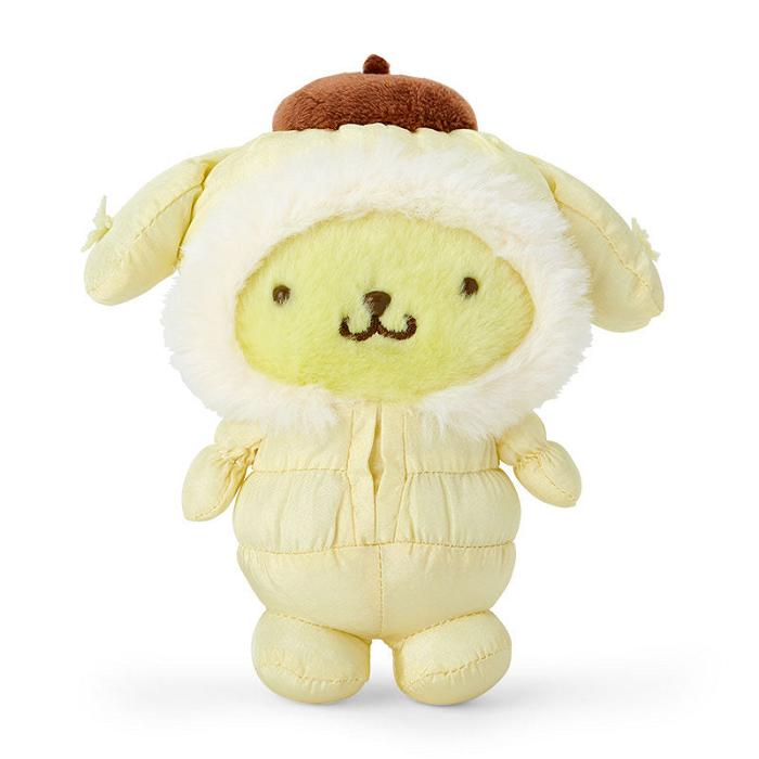 Hello Kitty Pompompurin Plush Mascot Keychain (Winter Snowsuit Series) Galbeni | RO_HK59141