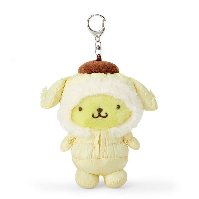 Hello Kitty Pompompurin Plush Mascot Keychain (Winter Snowsuit Series) Galbeni | RO_HK59141