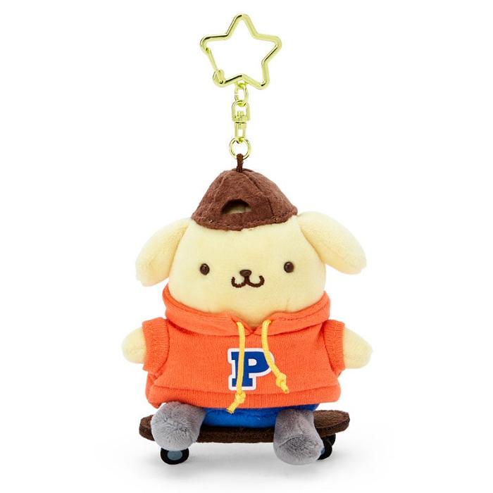 Hello Kitty Pompompurin Plush Mascot Keychain (Sk8r Squad Series) Galbeni Portocalii | RO_HK76919