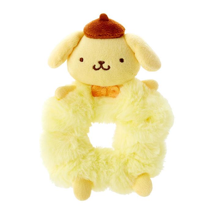 Hello Kitty Pompompurin Plush Scrunchie Galbeni | RO_HK81468