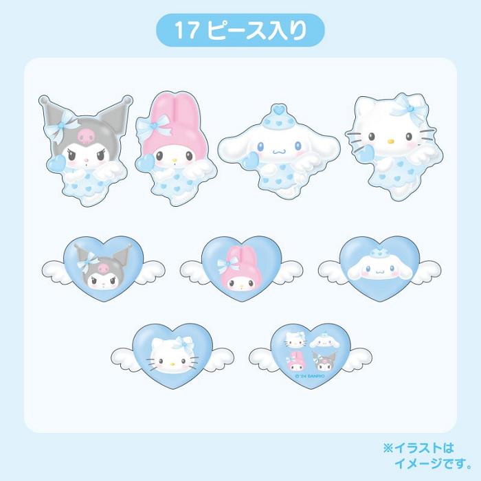 Hello Kitty Sanrio Characters 17-pc Sticker Pack (Dreaming Angel Series Pt 2) Albastri | RO_HK17338