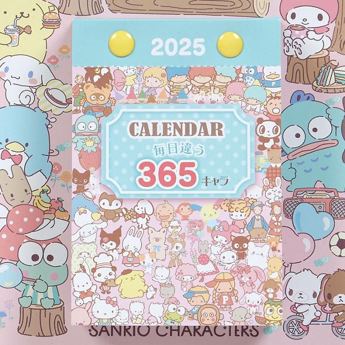 Hello Kitty Sanrio Characters 2025 Daily Wall Calendar Roz Albastri | RO_HK56773