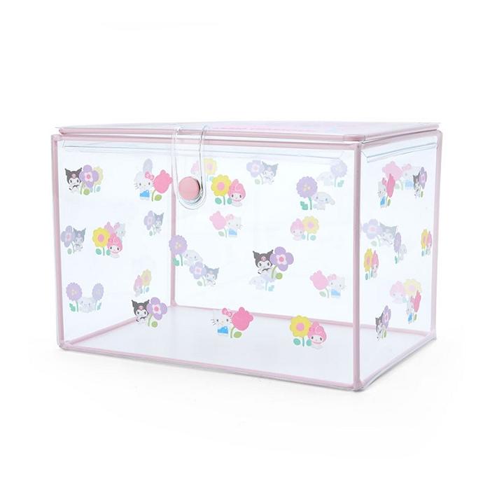 Hello Kitty Sanrio Characters Clear Storage Case (Pastel Check Series) Roz | RO_HK16041