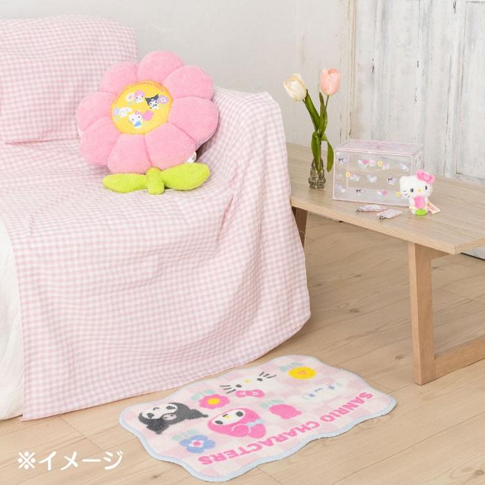 Hello Kitty Sanrio Characters Daisy Throw Pillow (Pastel Check Series) Roz | RO_HK85626