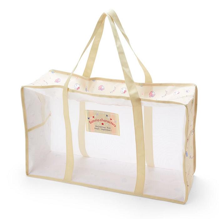 Hello Kitty Sanrio Characters Mesh Storage Tote (Large) Aurii | RO_HK13892