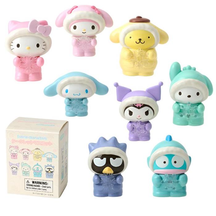 Hello Kitty Sanrio Characters Mini Figurine Blind Box (Winter Snowsuit Series) Colorati | RO_HK52424