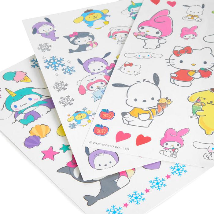 Hello Kitty Sanrio Characters Tattoo Stickers (Ice Island Series) Albastri | RO_HK48099