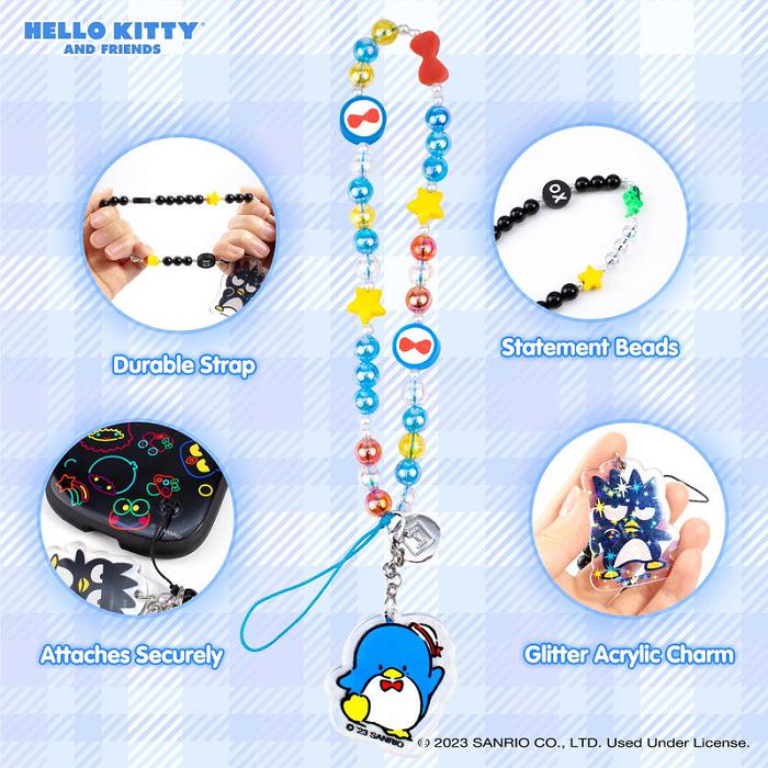 Hello Kitty Tuxedosam Beaded Charm Mobile Phone Wrist Strap Colorati | RO_HK68173